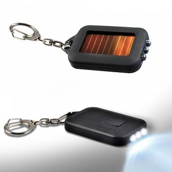 Solar LED Taschenlampe als Schlüsselanhänger