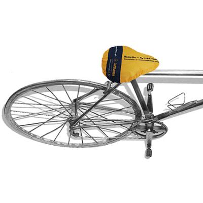 Fahrradsattel-Regenschutz mit Aufdruck
