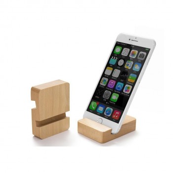 Handyhalter: Ständer für Smartphone und Tablets aus Holz