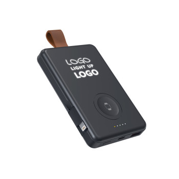 Powerbank als Schlüsselanhänger – tragbarer Werbeartikel mit 5000 mAh, ABS-Gehäuse und LED-Anzeige