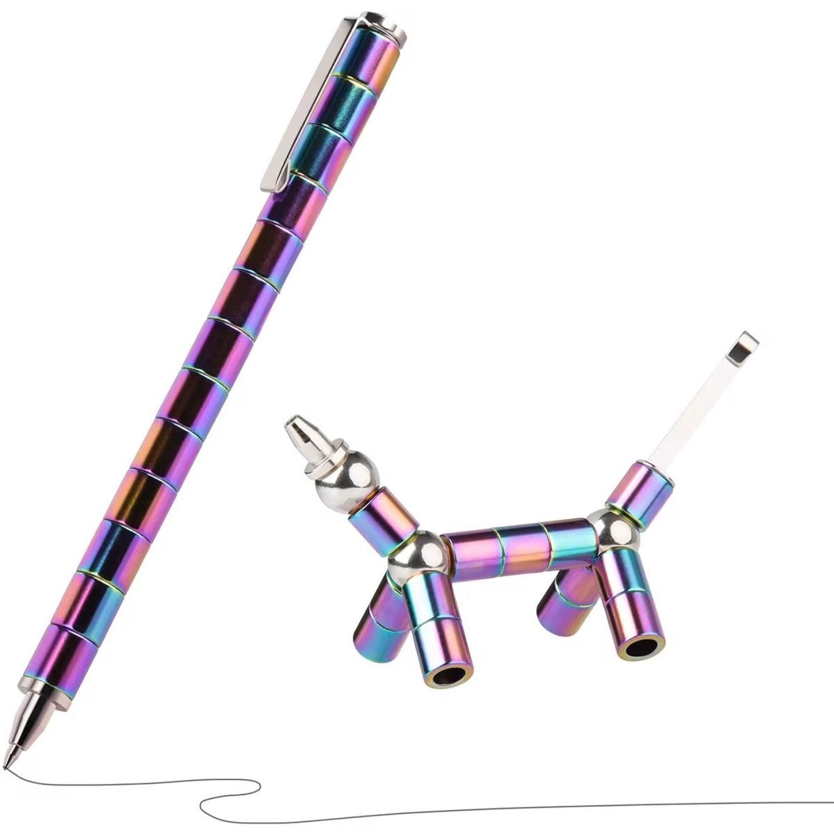 Magnetischer Fidget-Kugelschreiber aus Neodym mit individuellem Logo – hochwertiger Werbeartikel für Agenturen und Unternehmen